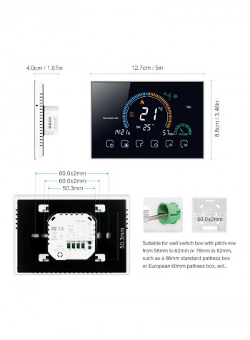 Wi-Fi Smart Thermostat Black