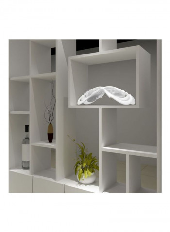3D Printed Decorative Artistic Eye Sculpture White 40.5centimeter