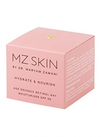 Hydrate And Nourish Age Defence Retinol Day Moisturiser SPF 30 50ml