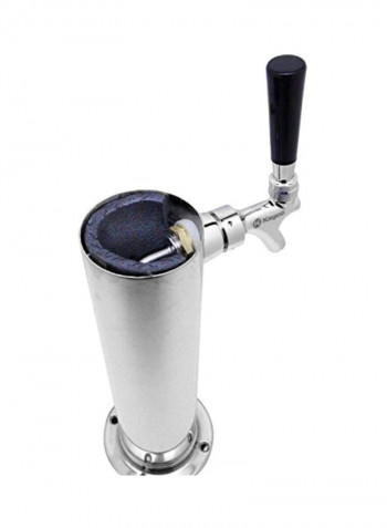 Stainless Steel Beverage Tower Silver 5x3inch