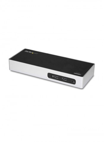 USB 3.0 Dual Monitor Docking Station White/Black