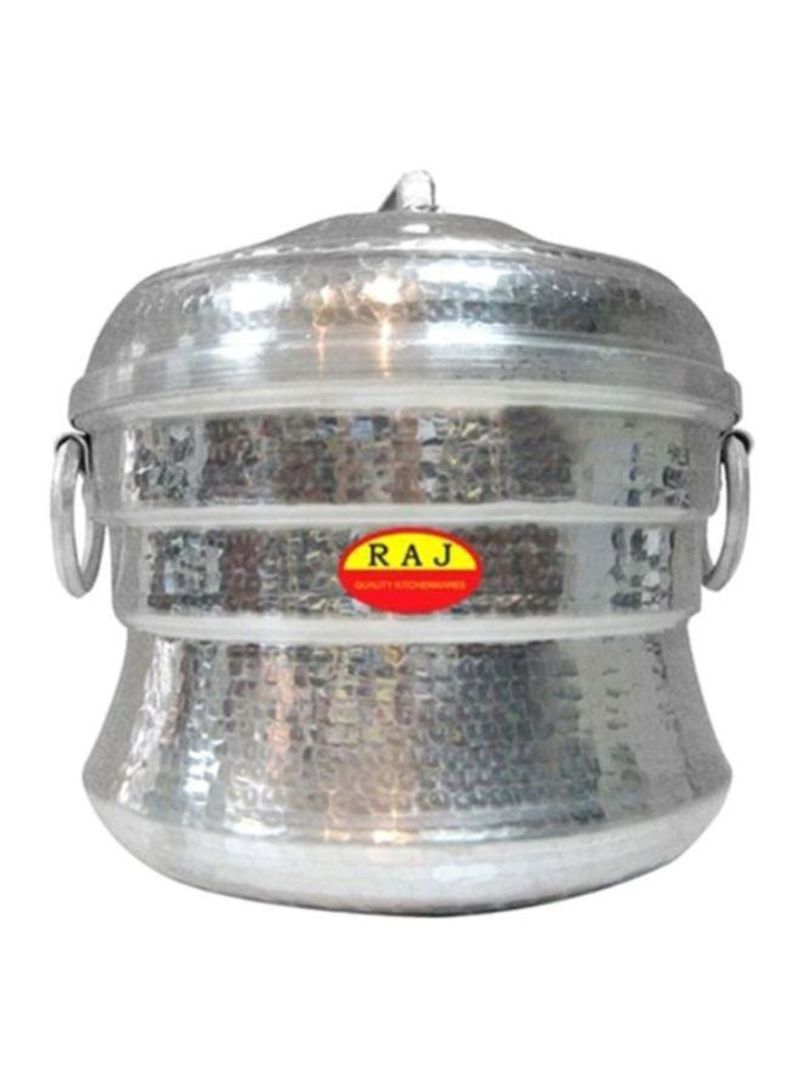 Aluminium Idli Pot Steamer Silver 59x43x59cm