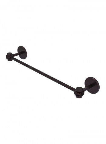 Orbit One Collection Brass Towel Bar Brown 30inch