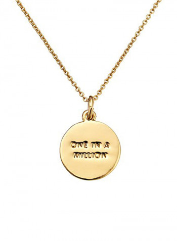 Brass Metal Pendant Necklace