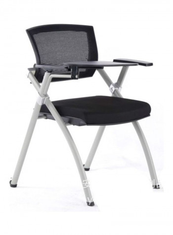 Office Conference Chair with Tablet White/Black