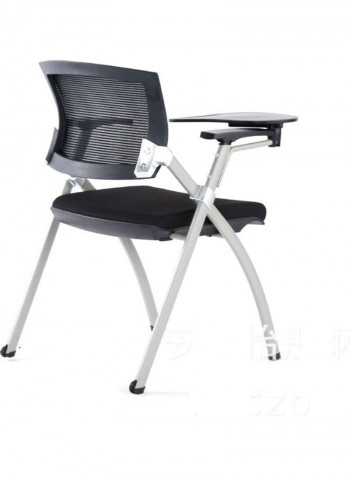 Office Conference Chair with Tablet White/Black