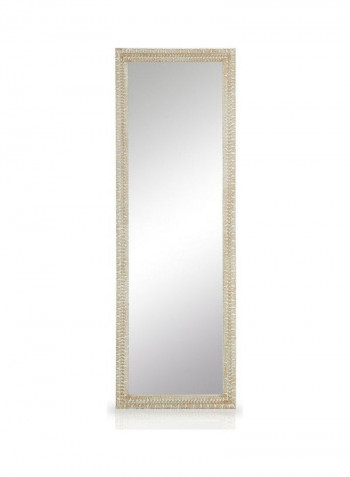 Hopefield Mirror Wooden Frame Beige/Gold