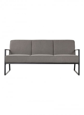 Renca 3-Seater Sofa Grey/Black 168x75x68centimeter