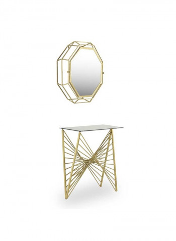 Avalon Mirror Gold 90 x 90 x 21cm