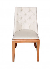 Natali Dining Chair Off White/Brown Off White/Brown 50x93x45centimeter