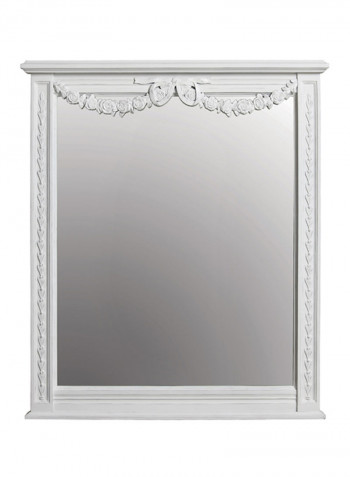 Rose Mirror White 90x105x7centimeter