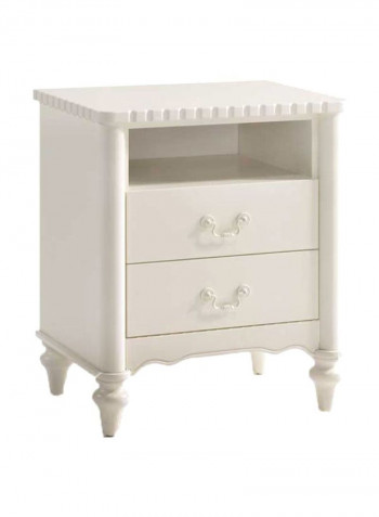 Bellamy Wooden Nightstand Antique White