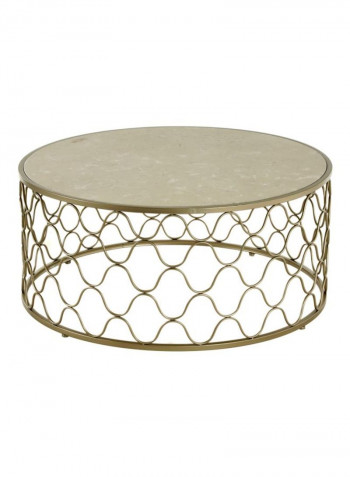 Hazel Round Coffee Table Gold 100x100x45cm