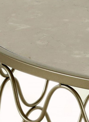 Hazel Round Coffee Table Gold 100x100x45cm