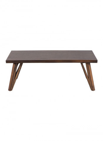 Sunny Wooden Coffee Table Brown 133x70x50centimeter