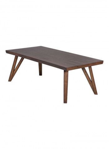 Sunny Wooden Coffee Table Brown 133x70x50centimeter