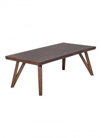 Sunny Wooden Coffee Table Brown 133x70x50centimeter