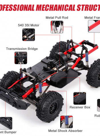 A2X-313C Tires 275mm/10.8inch Wheelbase Chassis Frame 540 35T Motor 43cm