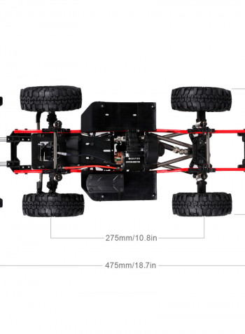 A2X-313C Tires 275mm/10.8inch Wheelbase Chassis Frame 540 35T Motor 43cm