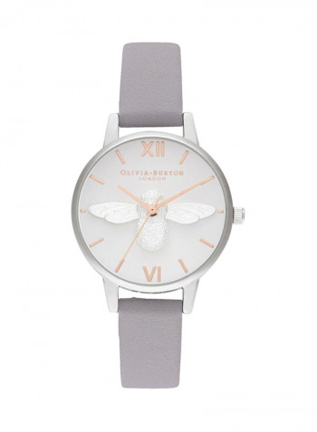 Women's Burton 3DBEE Analog Leather Analog Watch OB16AM163