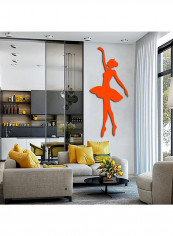Simple Elegant Ballet Dancer Wall Sticker Orange reviews Simple Elegant Ballet Dancer Wall Sticker Orange