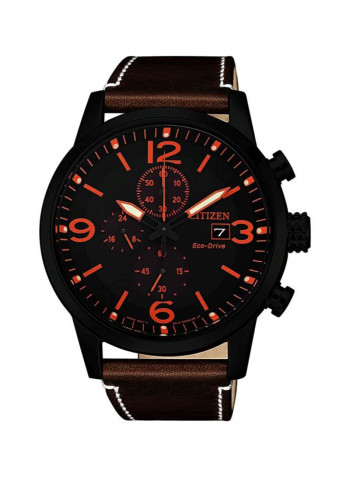 Men's Leather Chronograph Watch CA0617-11E