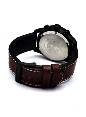 Men's Leather Chronograph Watch CA4218-14E