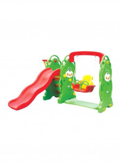 3-In-1 Swing And Slide With Basketball 16355T 180x 130x 160centimeter