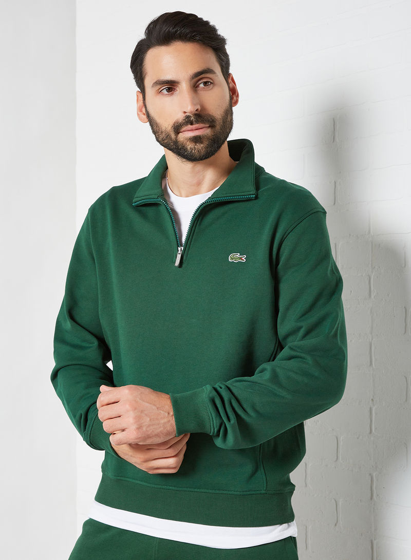 Half-Zip Sweatshirt Green