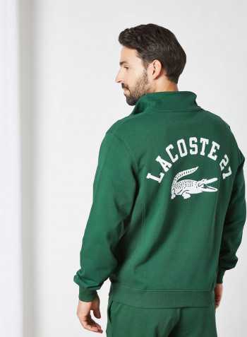 Half-Zip Sweatshirt Green