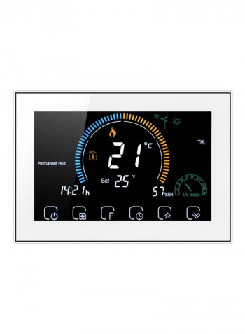 Wi-Fi Smart Thermostat White/Black