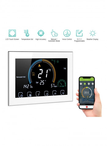Wi-Fi Smart Thermostat White/Black