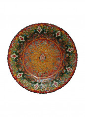 Arabic Handmade Wall Hanging Plate Multicolour 40centimeter
