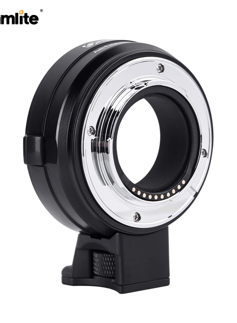 Commlite CM-EF-FX Electronic Camera Lens Mount Adapter Ring Support Black