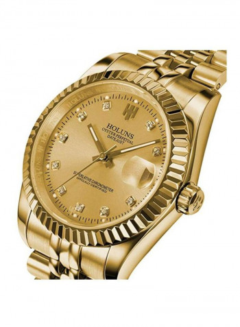 Men's Stone Studded Analog Watch