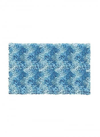 Shaggy Raggy Area Rug Blue 2.7x4.7inch