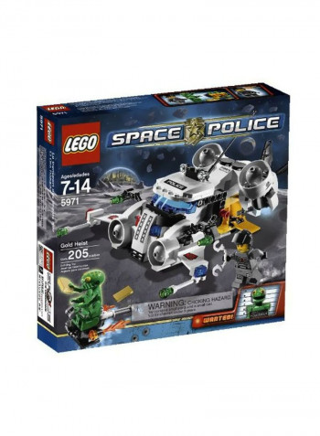 205-Piece Space Police Gold Heist Building Block Set