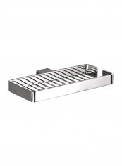 Double Holder Soap Dish Silver 5.39x9.6x0.98inch