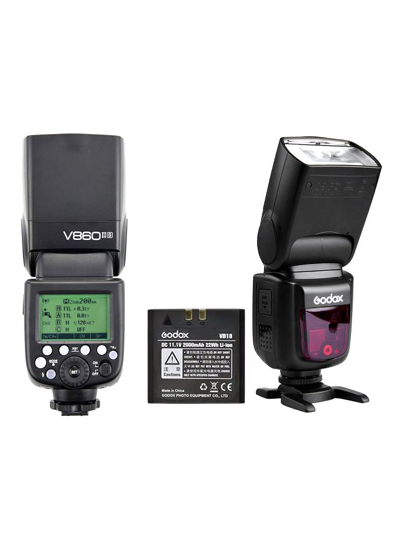 V860II-S Speedlite Flash For Sony Cameras Black