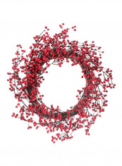 Waterproof Berry Wreath Red/Brown 22inch