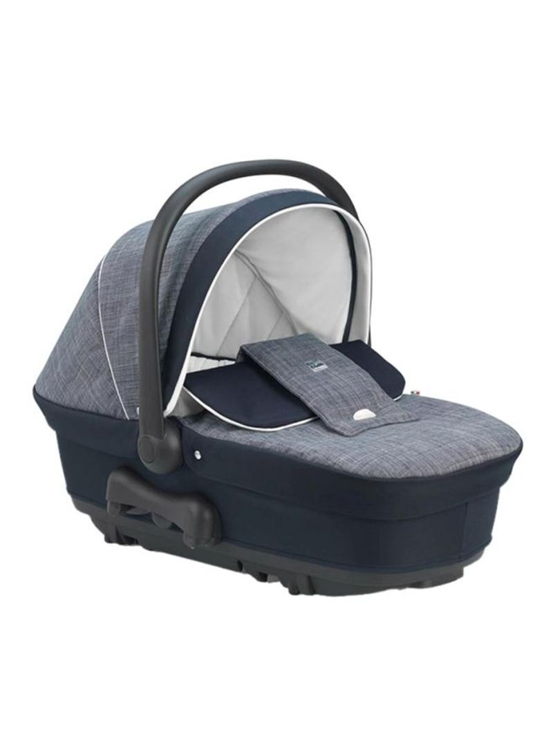 Comfortable Baby Coccola Travel Cot - Blue/Grey