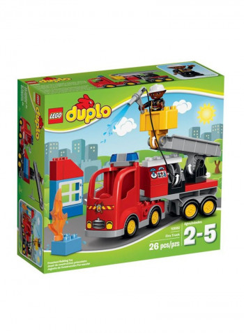 26-Piece Duplo Town Fire Truck Building Set