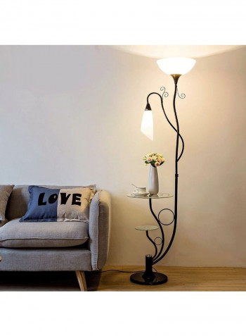 Storage Vertical Floor Lamp Black 45x45x180centimeter