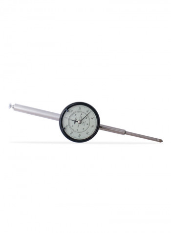 Dial Indicator Flat Back With Spare Lug Back Silver
