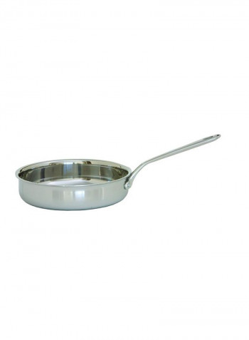 7-Piece Stainless Steel Tri-Ply Cookware Set Silver