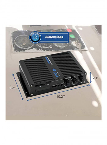 2-Channel Home Marine Amplifier PFMRA340BB Black