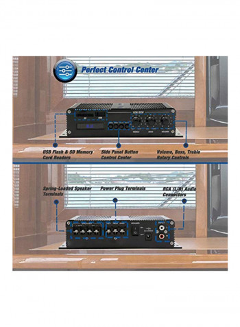 2-Channel Home Marine Amplifier PFMRA340BB Black