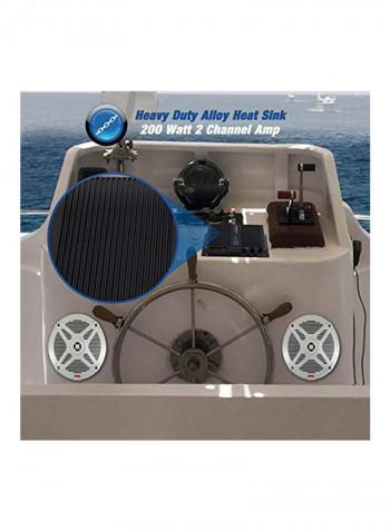 2-Channel Home Marine Amplifier PFMRA340BB Black