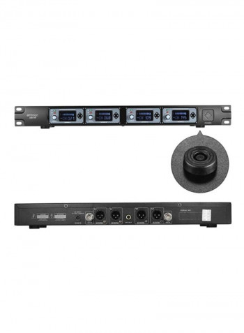 Wireless Handheld Microphone System 4D Blue/Grey/Black