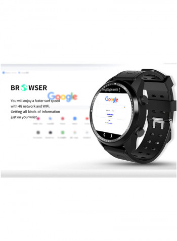 KingWear Smartwatch KC03 Android 6.0 Smartphone Watch with 1GB RAM / 16GB ROM 1.3 inch IPS LCD Screen - Black Black